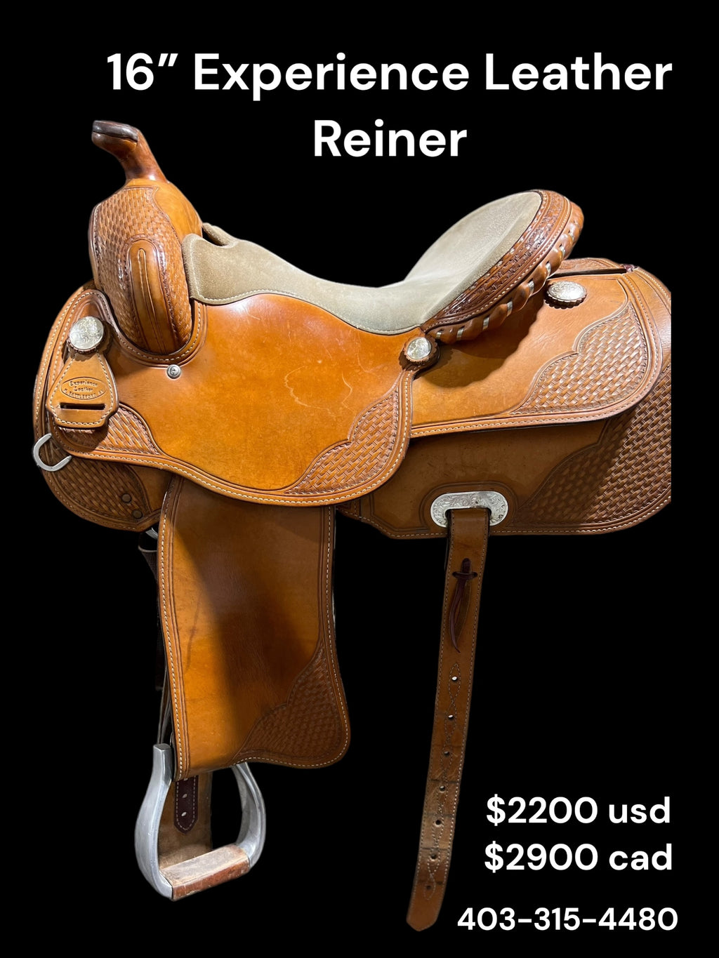 16” Experience Leather Reining Saddle