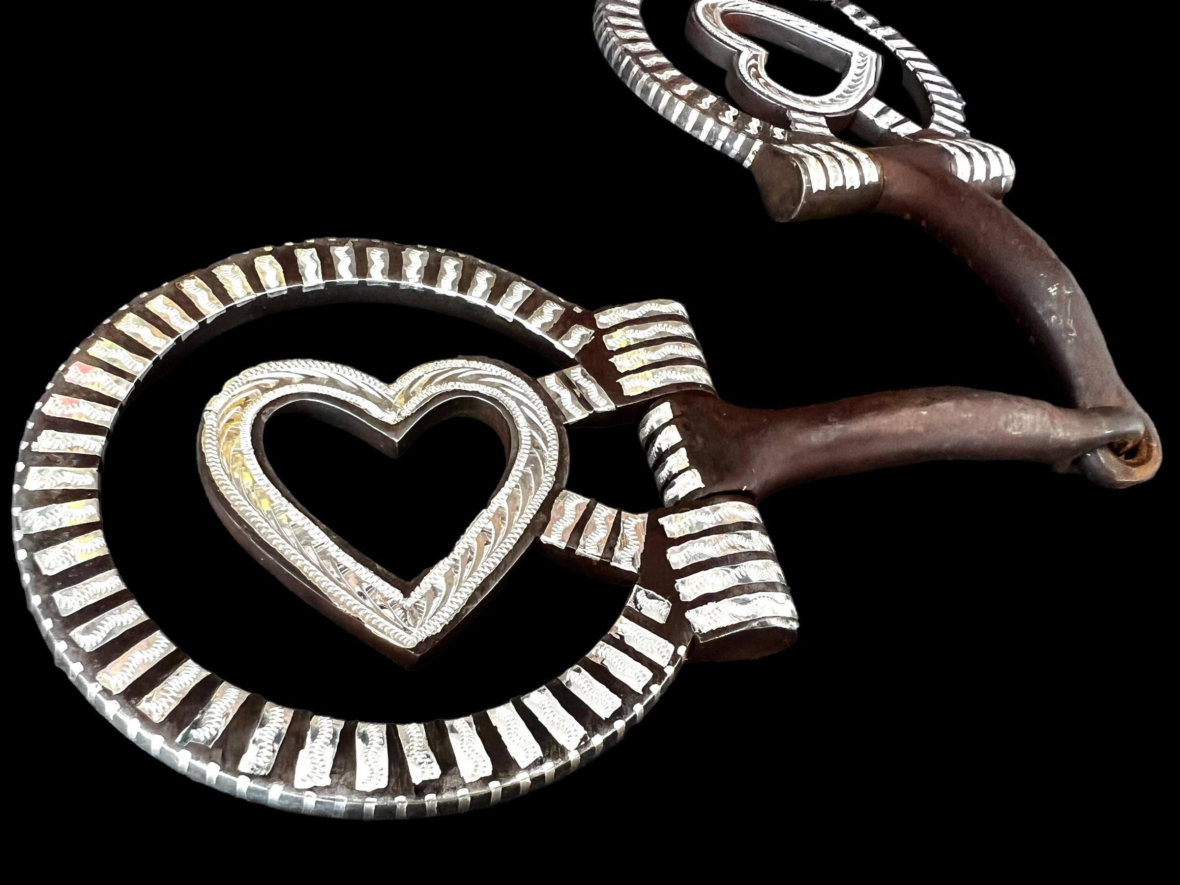 Classy Concho Heart Snaffle Bit