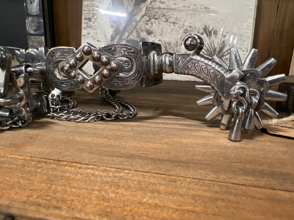 E Garcia Horseshoe/Diamond Spurs