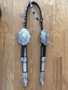 Vintage Silver Bridle with Matching Breastcollar