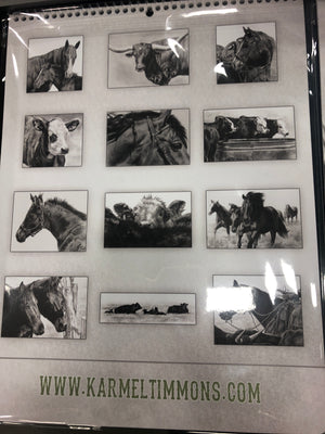 Equines and Bovines Large Calendar