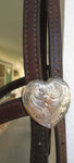 Sterling Heart Headstall