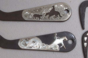 Steerhead Hoofpick w/Silver Design