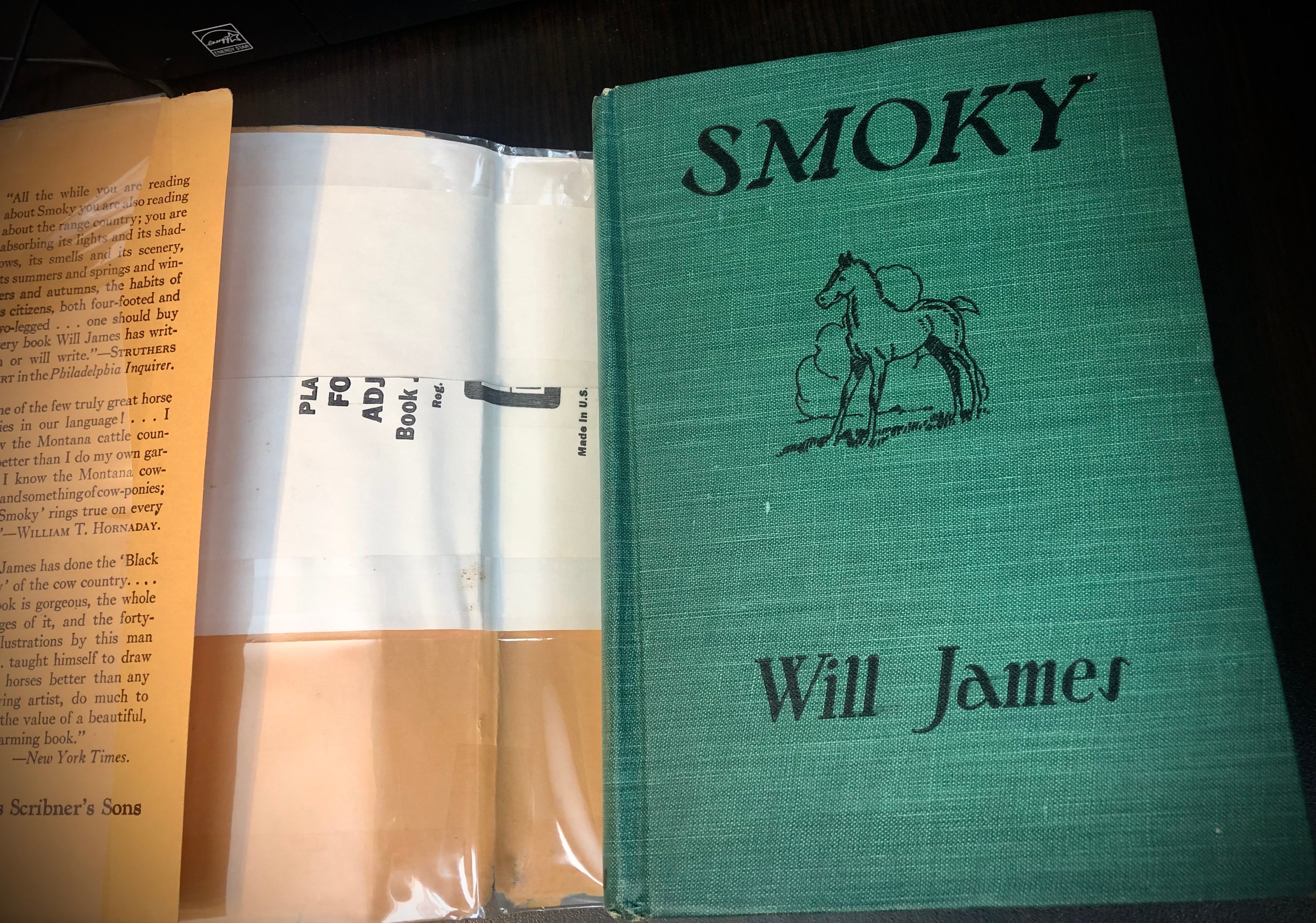 SMOKY THE COWHORSE by Will James 1927 Collector Book