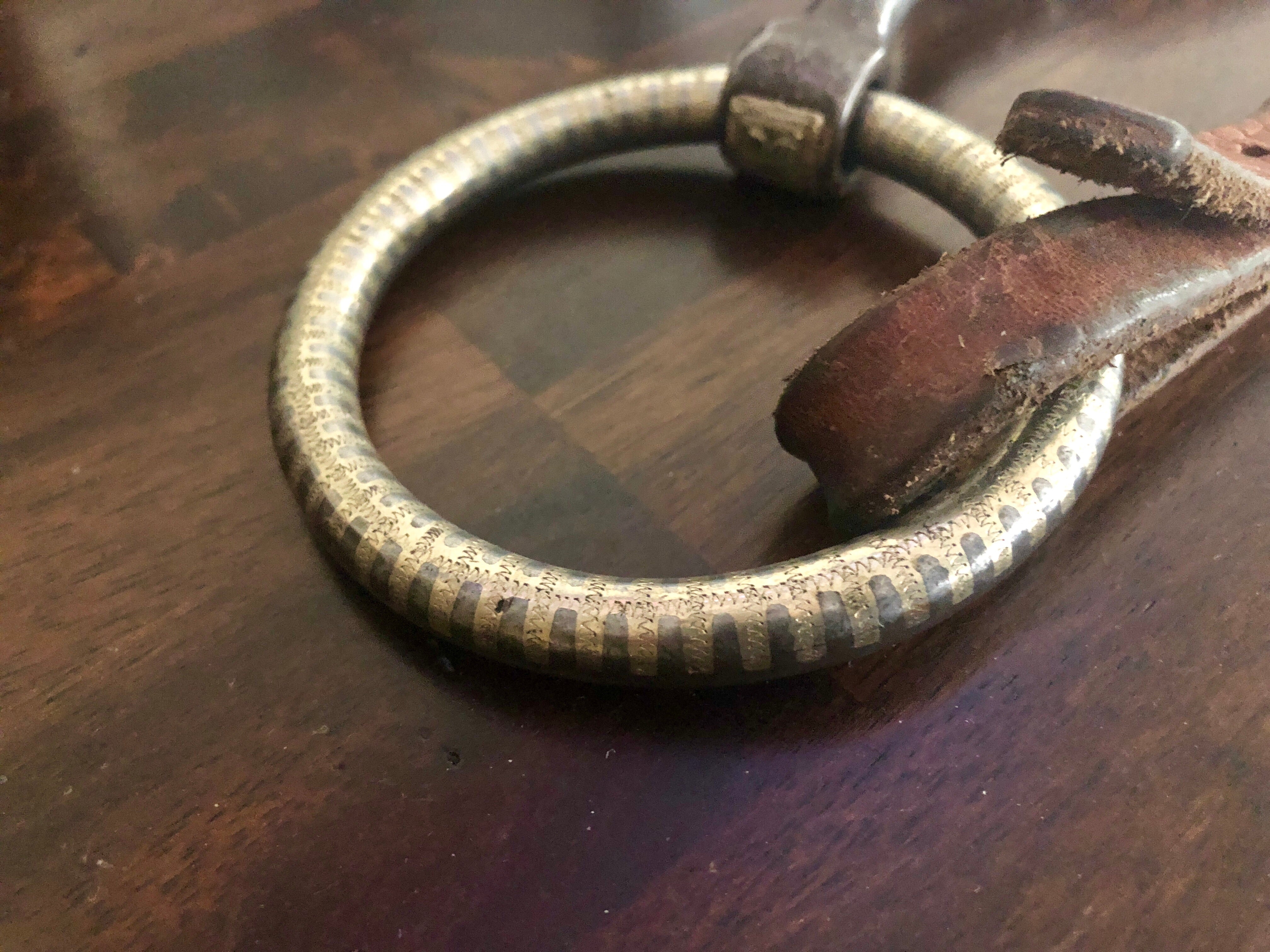 Ring Snaffle w/Inlaid Silver