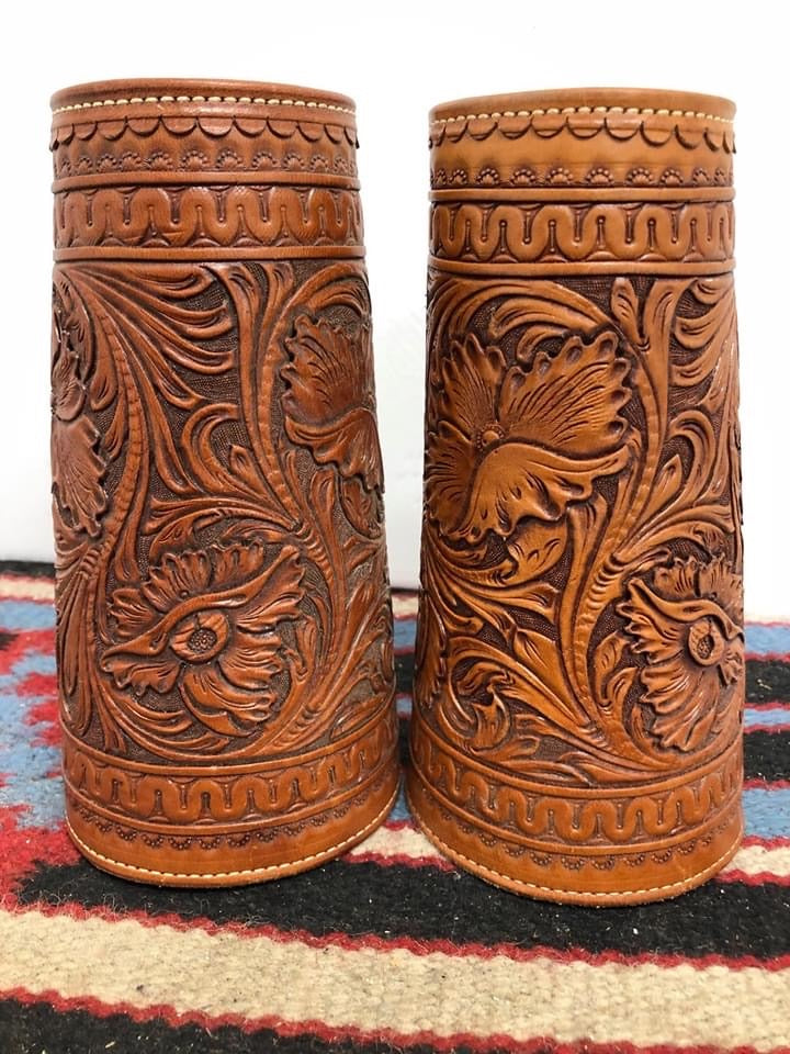 Tooled Leather Cuffs