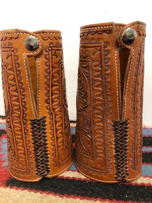 Tooled Leather Cuffs