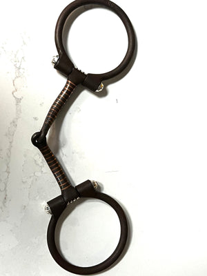 Classy Concho Silver Inlay Snaffle Bit