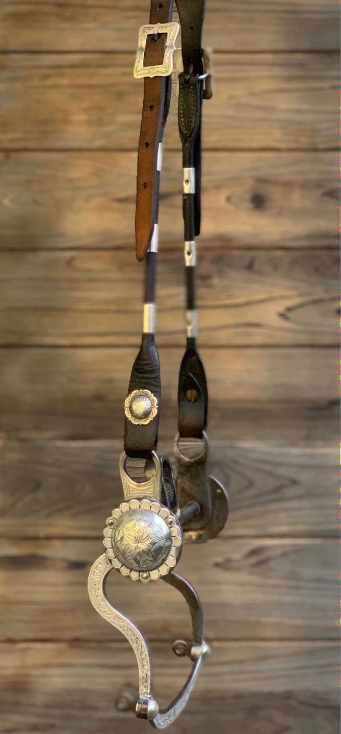 Antique S-Shank California Bridle Bit and Headstall.