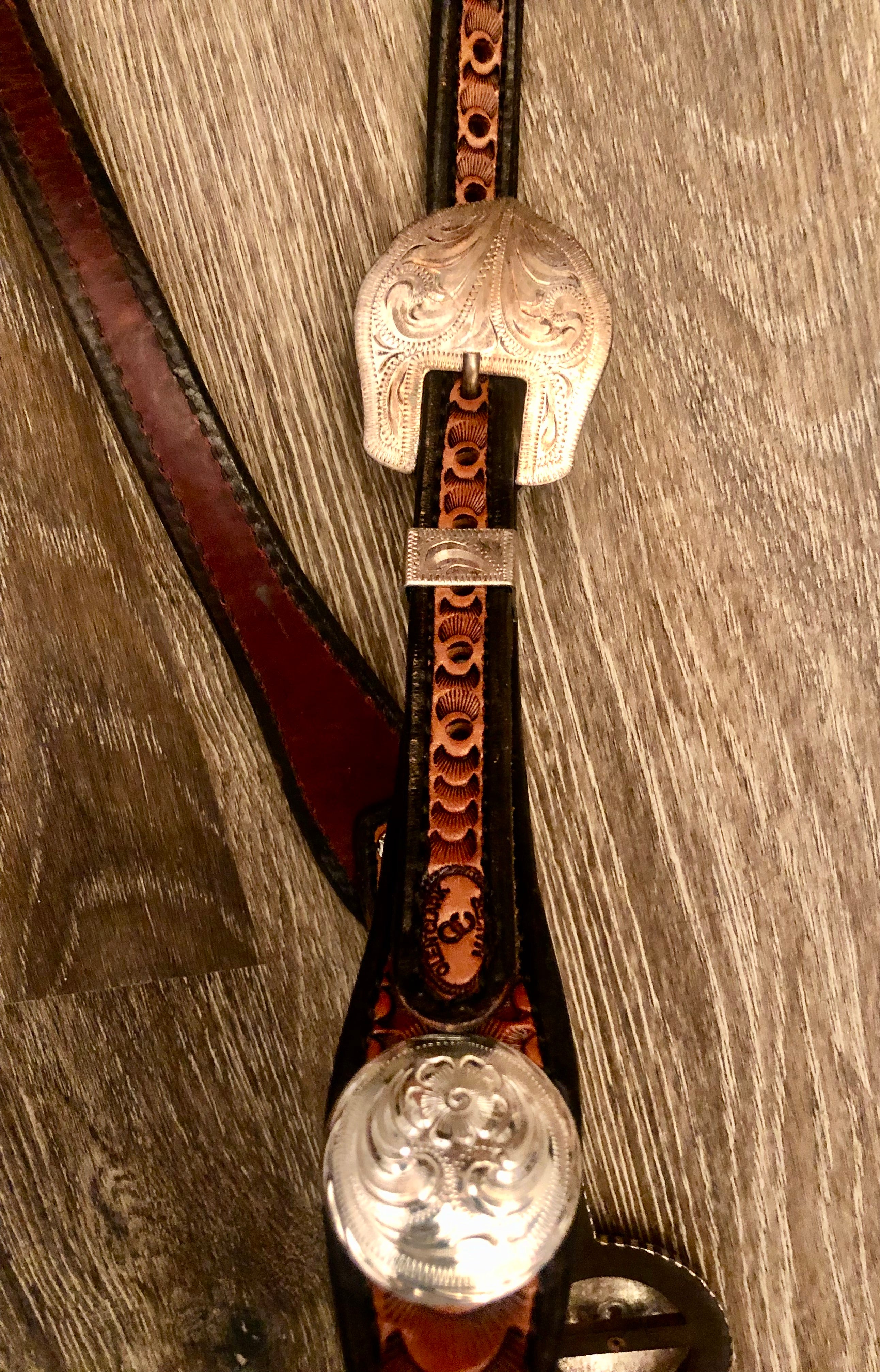 New Custom Olen Clark One Ear Headstall