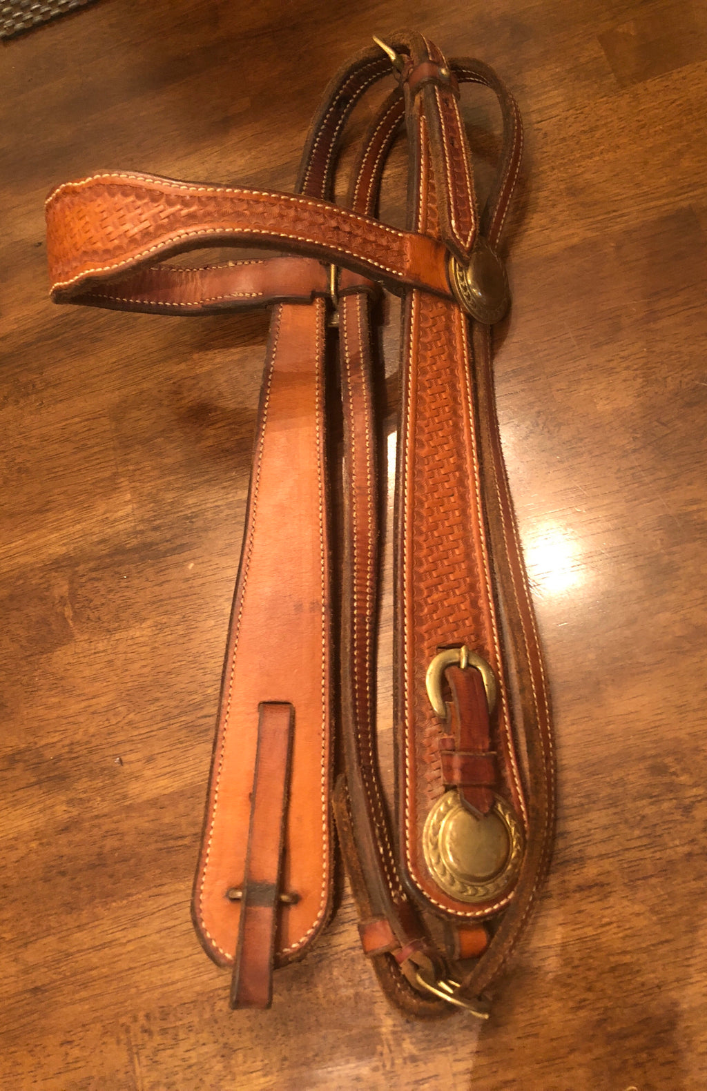 Heavy Harness Leather Browband Headstall w/Quickchange